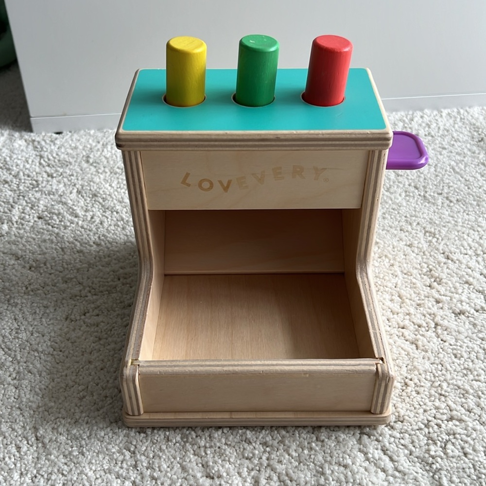 Lovevery wooden peg drop montessori toy Thinker play kit 11-12 months
